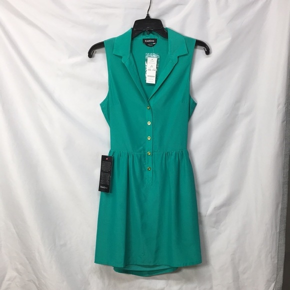 bebe Dresses & Skirts - Bebe Women’s Green Sandi Open Back Mini Dress Size XXS NEW With Tags